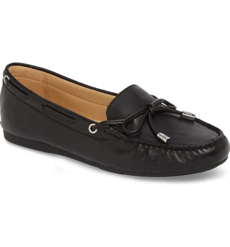 michael kors sutton moccasin suede black